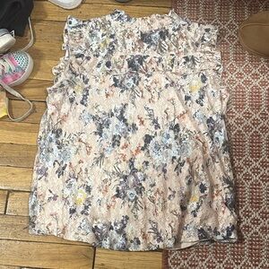 Almost Famous Floral Ruffle Blouse - Multicolor